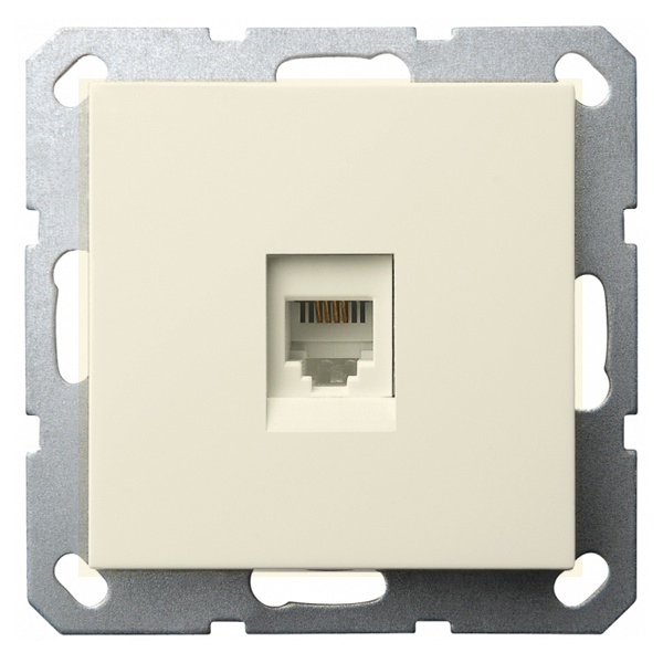 Интернет-розетка RJ45 Jasmart G категория 5, слоновая кость (бежевый)