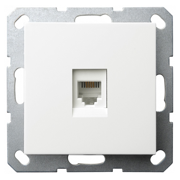 Интернет-розетка RJ45 Jasmart G категория 5, белый глянцевый