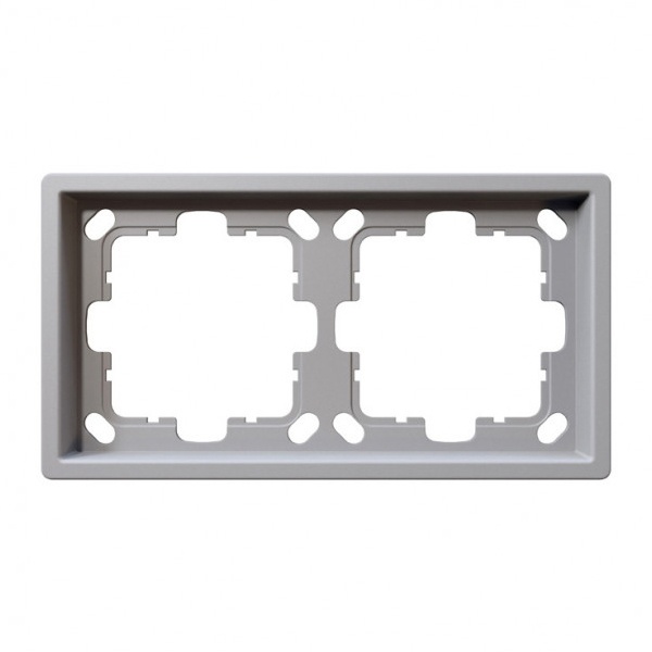 Рамка Jasmart FD  2-постовая, белый матовый (soft touch)