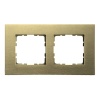 Рамка Jasmart G-Metal 2-постовая, шампань