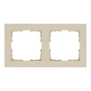 Рамка Jasmart G-Classic  2-постовая, слоновая кость (бежевый)