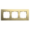 Рамка Jasmart G-Metal 3-постовая, шампань
