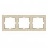 Рамка Jasmart G-Classic  3-постовая, слоновая кость (бежевый)