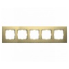 Рамка Jasmart G-Metal 5-постовая, шампань