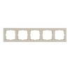 Рамка Jasmart G-Classic  5-постовая, слоновая кость (бежевый)