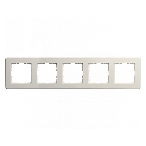 Рамка Jasmart G-Flex  5-постовая, слоновая кость (бежевый)