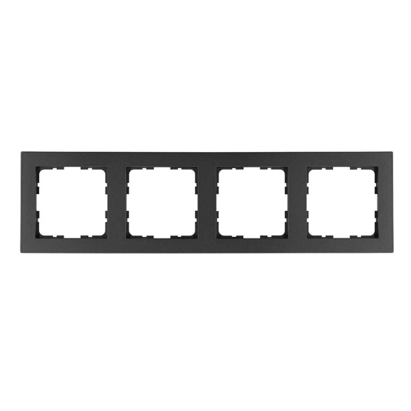 Рамка Jasmart G-Classic  4-постовая, антрацит