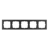 Рамка Jasmart G-Classic  5-постовая, антрацит