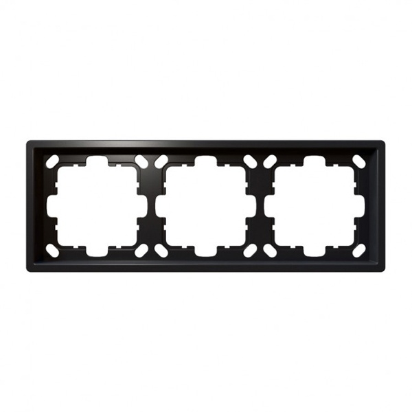 Рамка Jasmart FD  3-постовая, никель