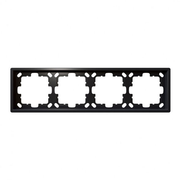 Рамка Jasmart FD  4-постовая, никель