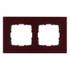 Рамка Jasmart 2-постовая, стекло гранатовый