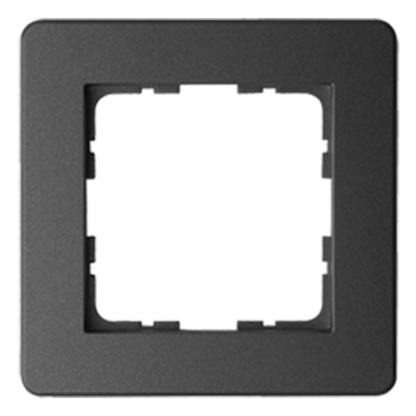 Рамка Jasmart G-Flex  1-постовая, черный матовый (soft touch)