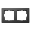 Рамка Jasmart G-Flex  2-постовая, черный матовый (soft touch)