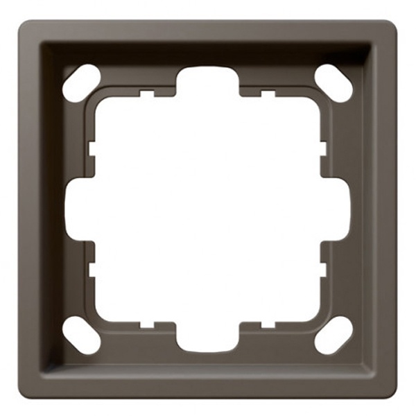 Рамка Jasmart FD  1-постовая, тауп матовый (soft touch)