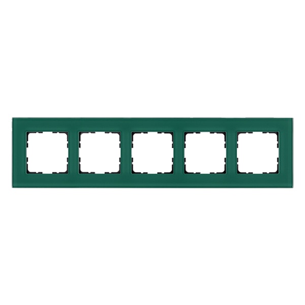 Рамка Jasmart 5-постовая, стекло лазурный