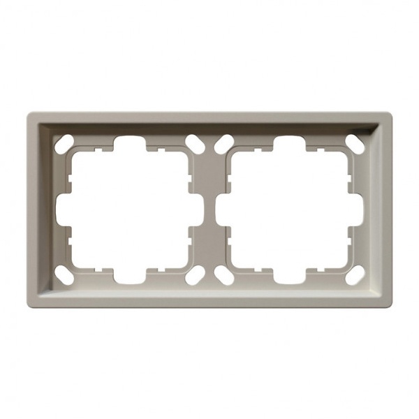 Рамка Jasmart FD  2-постовая, Сахара