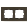 Рамка Jasmart 2-постовая, стекло каперсовый