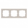 Рамка Jasmart G-Classic  3-постовая, тауп