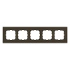Рамка Jasmart 5-постовая, стекло каперсовый