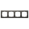 Рамка Jasmart G-Classic  4-постовая, мокко