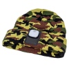 Шапка с фонариком 215х205х5 камуфляж (фонарь 68х40х23мм съемный аккум. 3.7В/300mAh) 3 режима