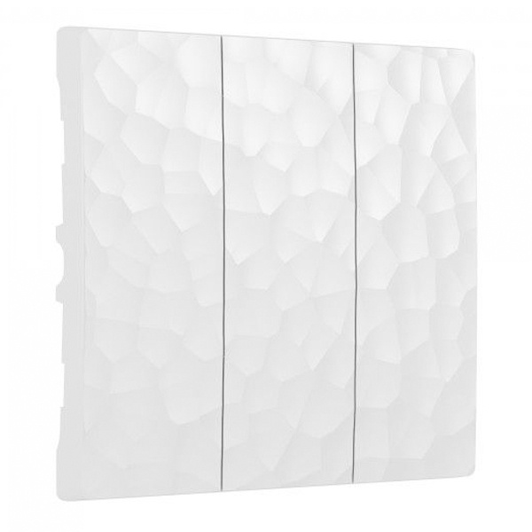 Набор клавиш для выключателя трехклавишного Werkel Hammer белый