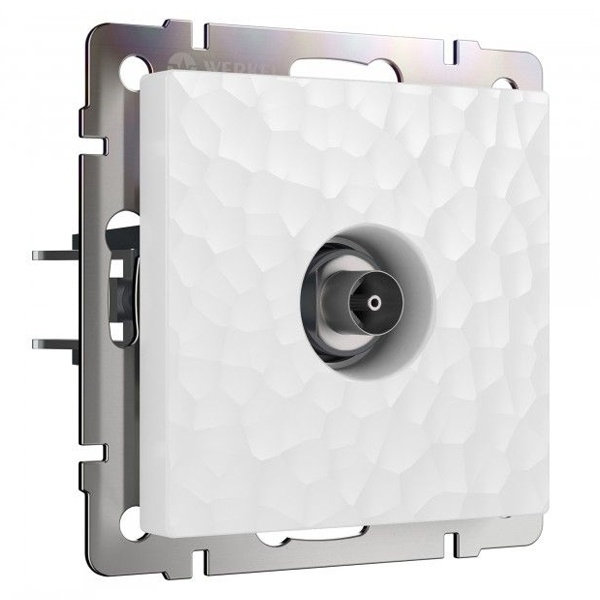 ТВ-розетка оконечная Werkel Hammer белый