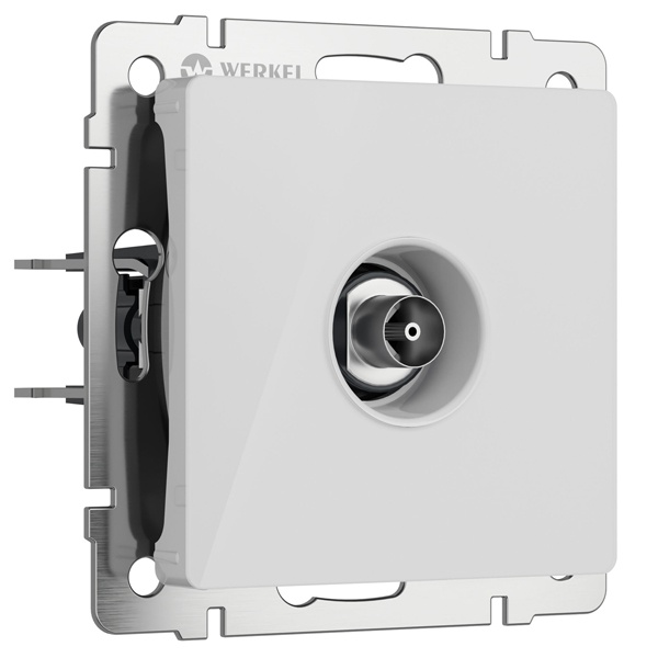 ТВ-розетка оконечная Werkel акрил белый