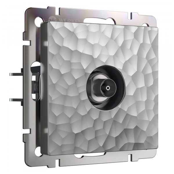 ТВ-розетка оконечная Werkel Hammer серебряный