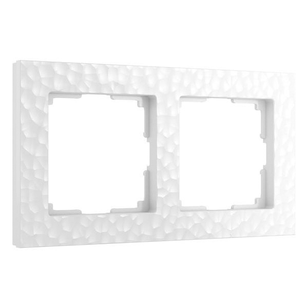 Рамка на 2 поста Hammer белый