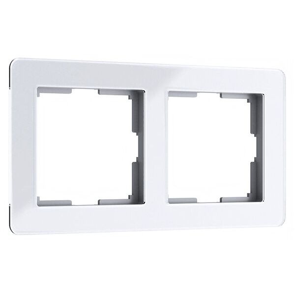 Рамка на 2 поста Acrylic белый