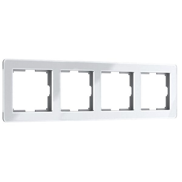Рамка на 4 поста Acrylic белый