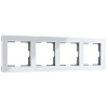 Рамка на 4 поста Acrylic белый