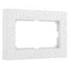 Рамка для двойной розетки Hammer белый