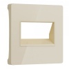 Накладка для двойной розетки Еthernet RJ-45 Werkel акрил айвори
