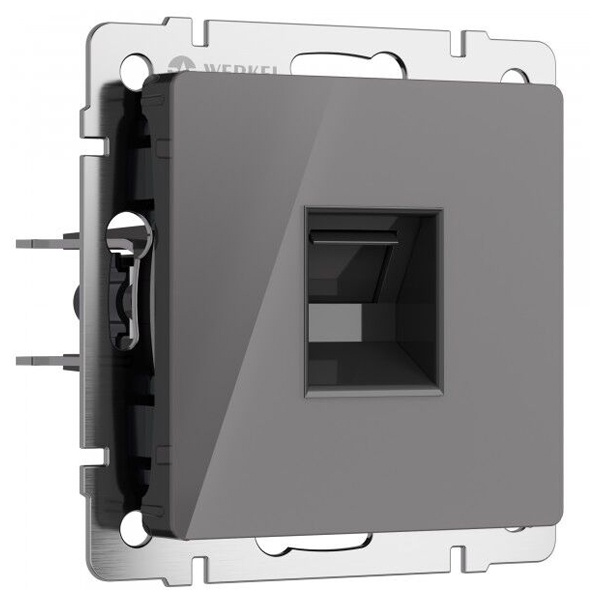 Розетка Ethernet RJ-45 Werkel акрил графит