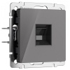 Розетка Ethernet RJ-45 Werkel акрил графит