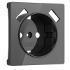 Накладка для розетки USB Werkel акрил графит