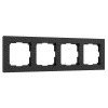 Рамка на 4 поста Hammer черный