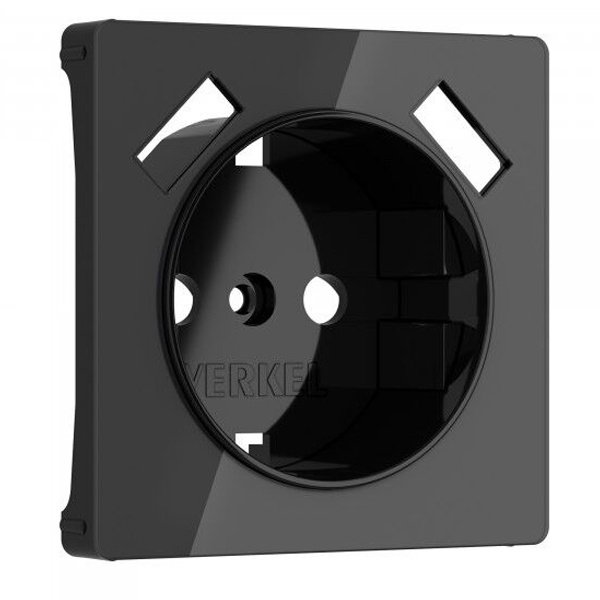 Накладка для розетки USB Werkel акрил черный