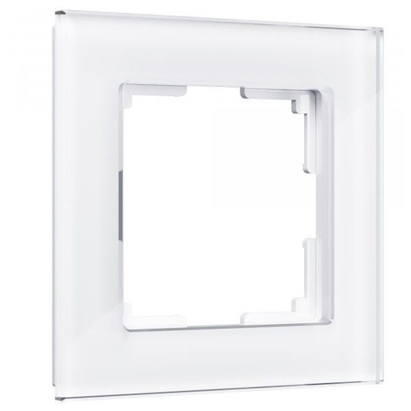 W0011101/ Рамка на 1 пост Werkel Favorit белый,стекло