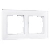 W0021101/ Рамка на 2 поста Werkel Favorit белый,стекло