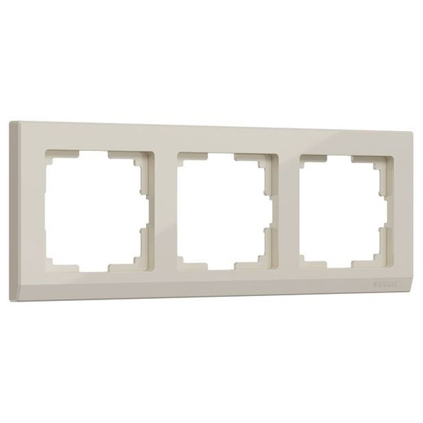 Рамка на 3 поста Werkel Stark слоновая кость (бежевый)