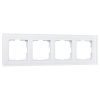 W0041105/ Рамка на 4 поста Werkel Favorit белый матовый,стекло