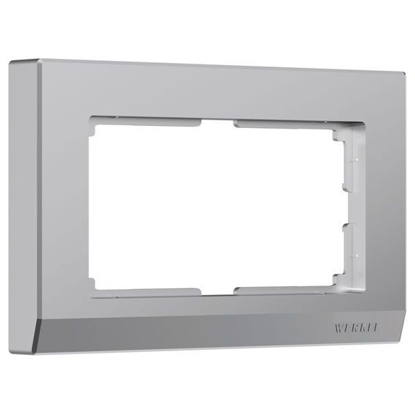 Рамка для двойной розетки Werkel Stark серебряный