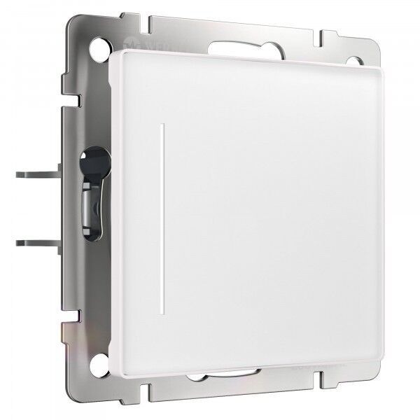 Сенсорный выключатель одноклавишный 1000Вт с белой подсветкой New Werkel белый матовый