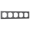 Рамка на 5 постов Werkel Stark графит матовый