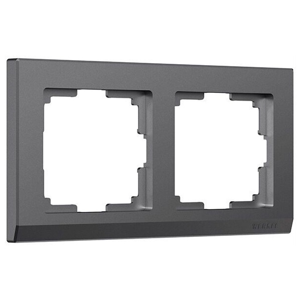 Рамка на 2 поста Werkel Stark графит матовый
