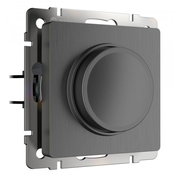 Диммер Werkel 600Вт LED 200Вт графит рифленый