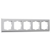 Рамка на 5 постов Werkel Stark серебряный матовый